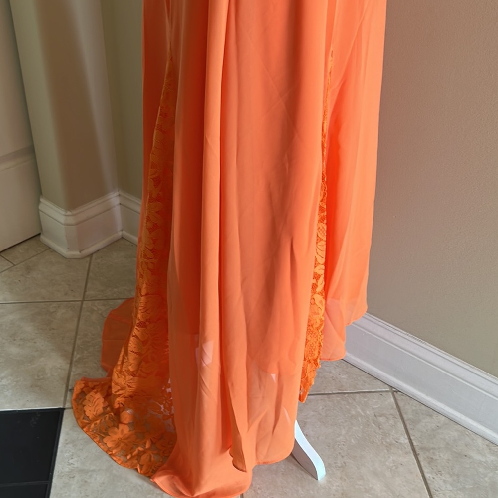 JJ’s House Formal Gown Size 16W Orange Maxi New with Tags - Picture 14 of 14